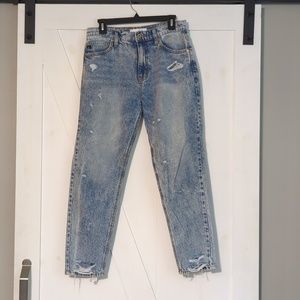KanCan high waist acid wash mom jeans 7/27